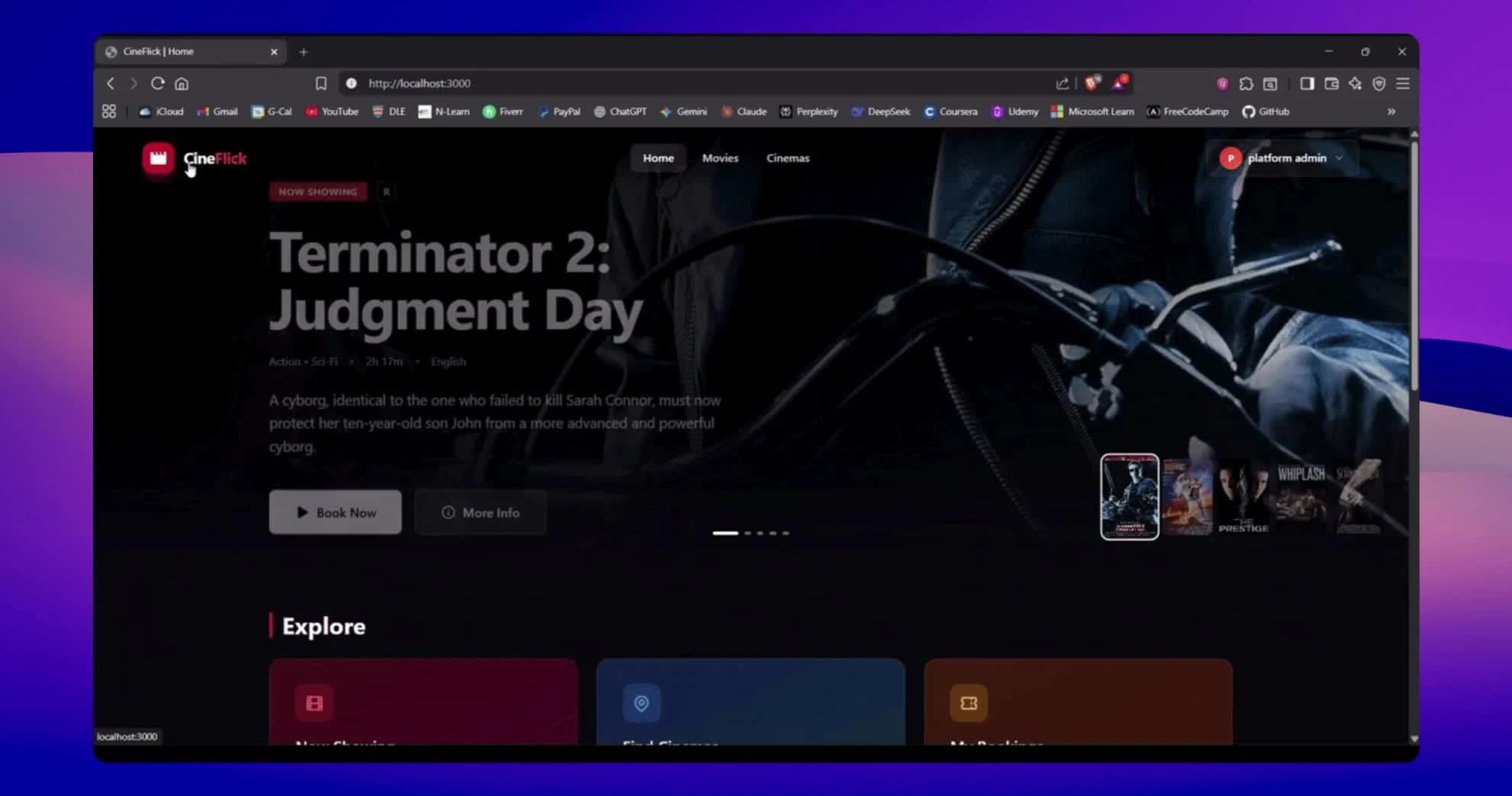 Enterprise Cinema Booking Platform